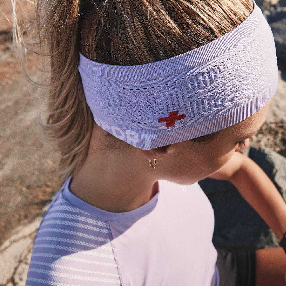 Повязка на голову широкая Compressport Headband