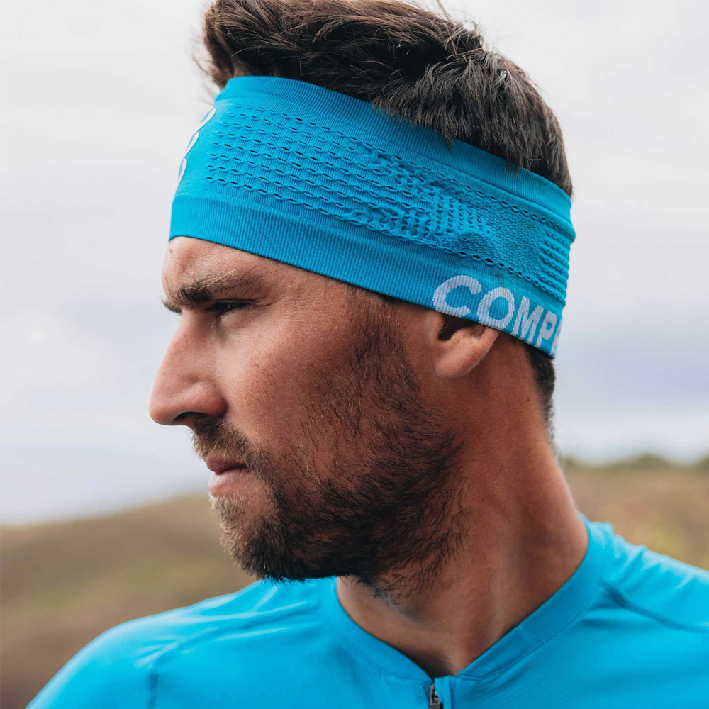 Повязка на голову широкая Compressport Headband