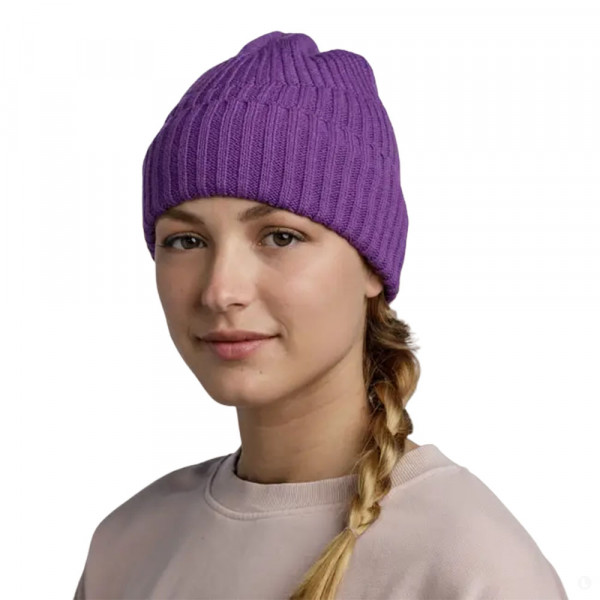 Шапка Buff Knitted & Fleece Band Beanie Renso purple