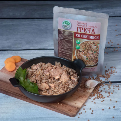 Каша гречневая со свининой, 250 г