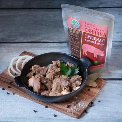 Свинина тушеная высший сорт 250 гр. Свинина тушеная высший сорт 250 гр.