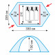Палатка туристическая Tramp Rock 3 (V2)