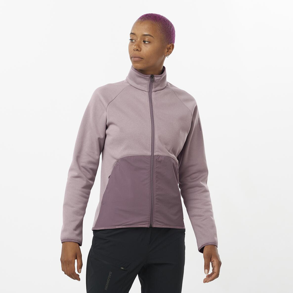 Флисовая кофта женская Salomon Essential warm full zip