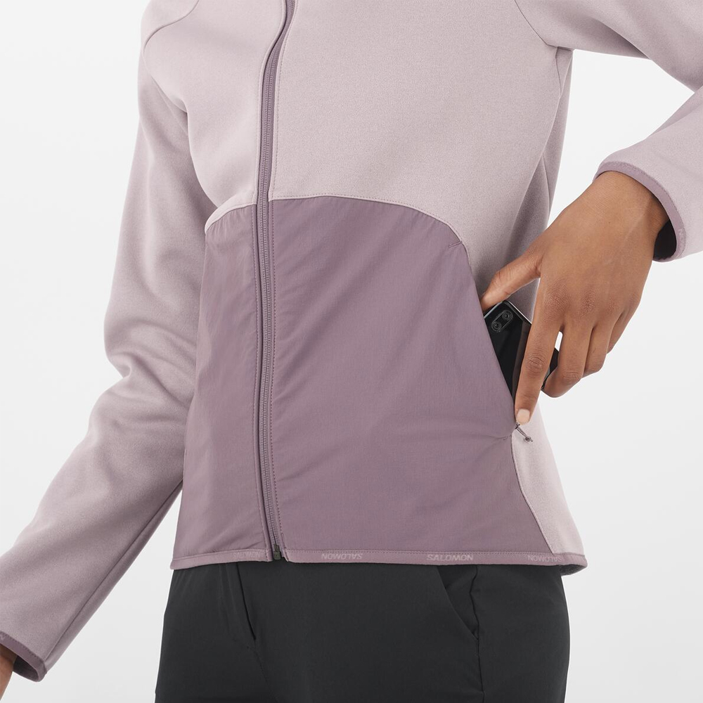 Флисовая кофта женская Salomon Essential warm full zip