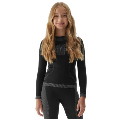 Термобелье костюм детский 4F черный