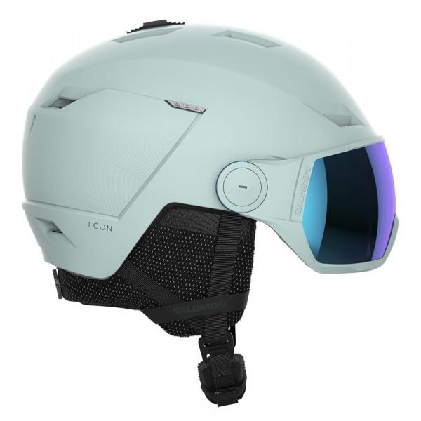 Шлем горнолыжный с визором женский Salomon Icon Lt Visor Photo