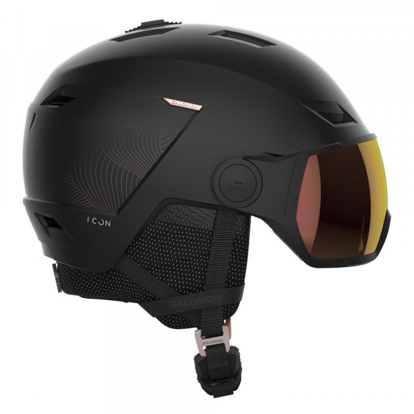 Шлем горнолыжный с визором женский Salomon Icon Lt Visor Photo Шлем горнолыжный с визором женский Salomon Icon Lt Visor Photo