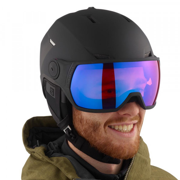 Шлем горнолыжный с визором мужской Salomon Pioneer Lt Visor