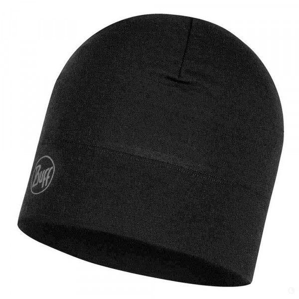 Шапка Buff Merino Migweight Beanie solid black