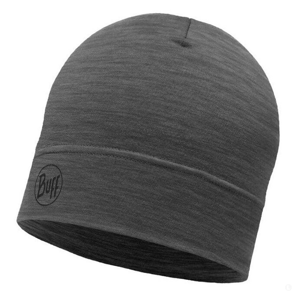 Шапка Buff Merino Lightweight Beanie solid grey Шапка Buff Merino Lightweight Beanie solid grey