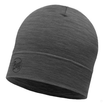 Шапка Buff Merino Lightweight Beanie solid grey Шапка Buff Merino Lightweight Beanie solid grey