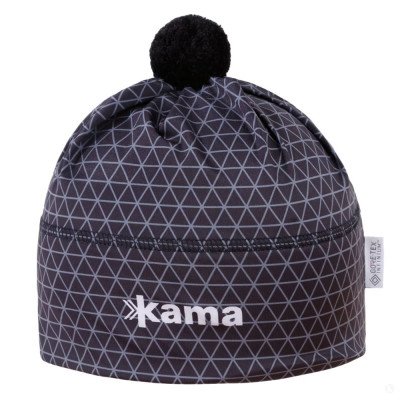 Зимняя шапка Kama gore-tex windstopper черная Зимняя шапка Kama gore-tex windstopper черная