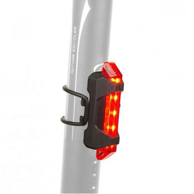 Задняя фара Author A-Stake Mini USB (black/red-lens) Задняя фара Author A-Stake Mini USB (black/red-lens)
