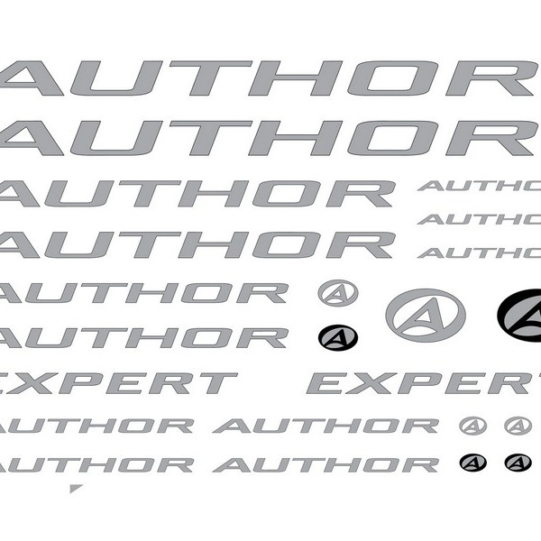 Наклейки на раму Author Expert (underclear coating) 2016