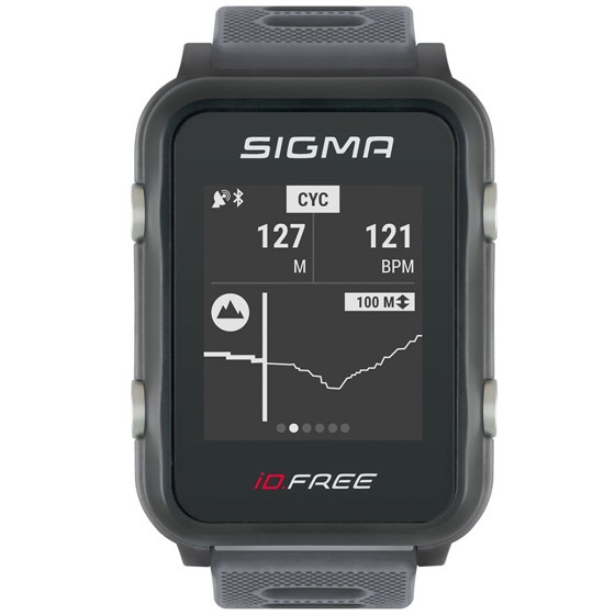 Часы с пульсометром Sigma Id. и GPS Free gray