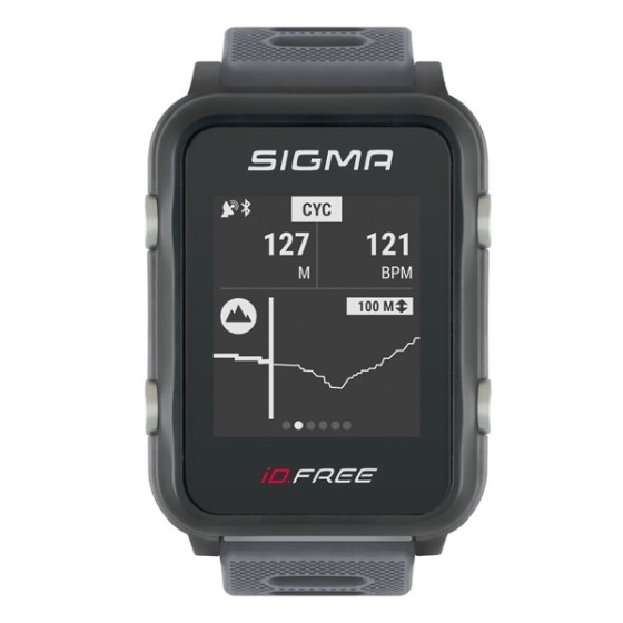 Часы с пульсометром Sigma Id. и GPS Free gray