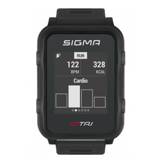 Часы с пульсометром Sigma Id. Tri black
