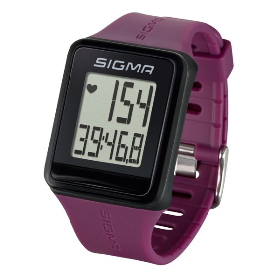 Часы с пульсометром Sigma Id.Go plum