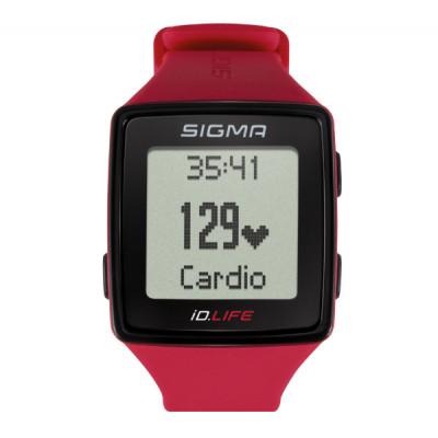 Часы с пульсометром Sigma Id. Life rouge Часы с пульсометром Sigma Id. Life rouge