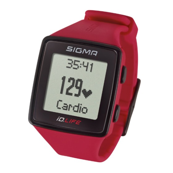 Часы с пульсометром Sigma Id. Life rouge Часы с пульсометром Sigma Id. Life rouge