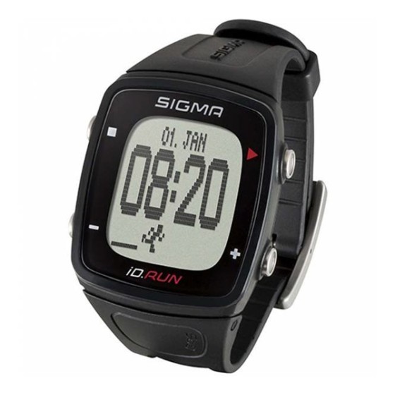 Часы с пульсометром Sigma Id. Run hr black