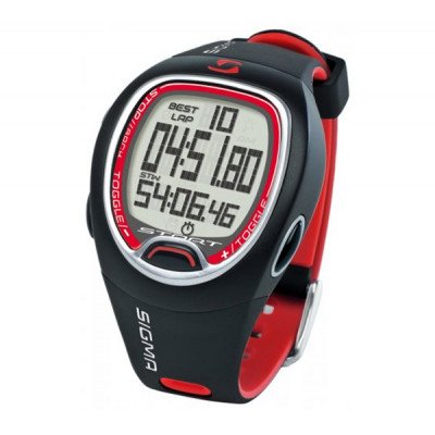Часы с секундомером Sigma Stopwatch SC 6.12 red Часы с секундомером Sigma Stopwatch SC 6.12 red
