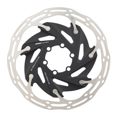 Ротор Sram Centerline X Road 2 Piece 140mm Black (includes steel rotor bolts) Rounded