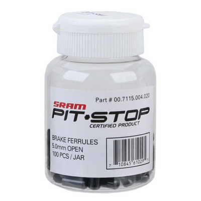 Колпачки д/рубашки Sram 5.0mm Brass Open Black 100-count Jar Колпачки д/рубашки Sram 5.0mm Brass Open Black 100-count Jar