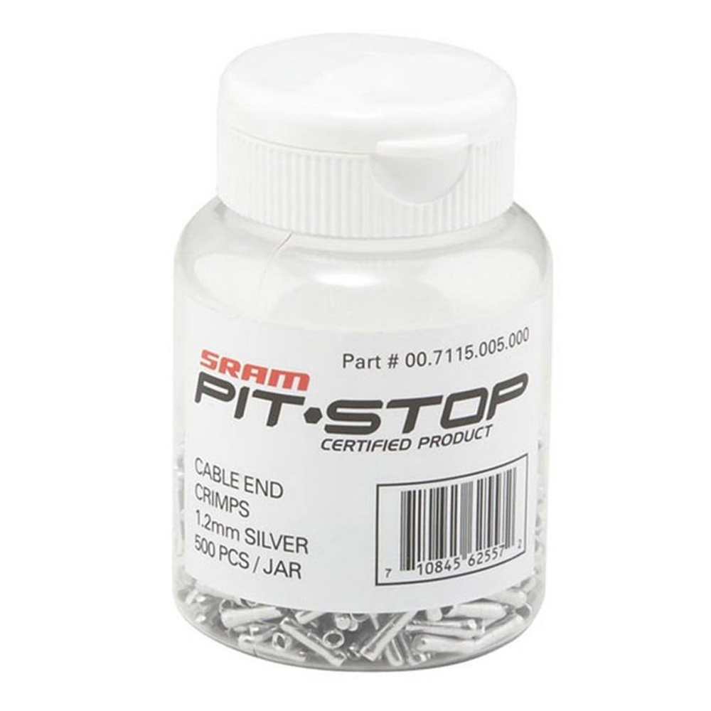 Колпачки на тросик Sram Cable End Crimps 1.2mm Silver 500-count Jar