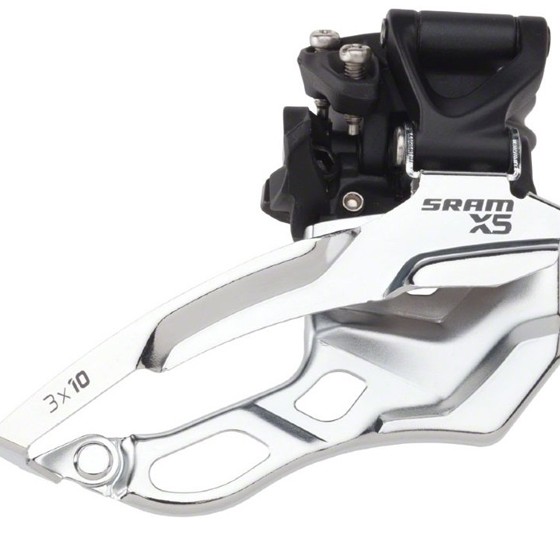 Передний переключатель Sram X-5 3x10 Low Clamp 31.8/34.9 Black Dual Pull