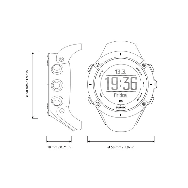 Часы Suunto Ambit 3 peak black hr