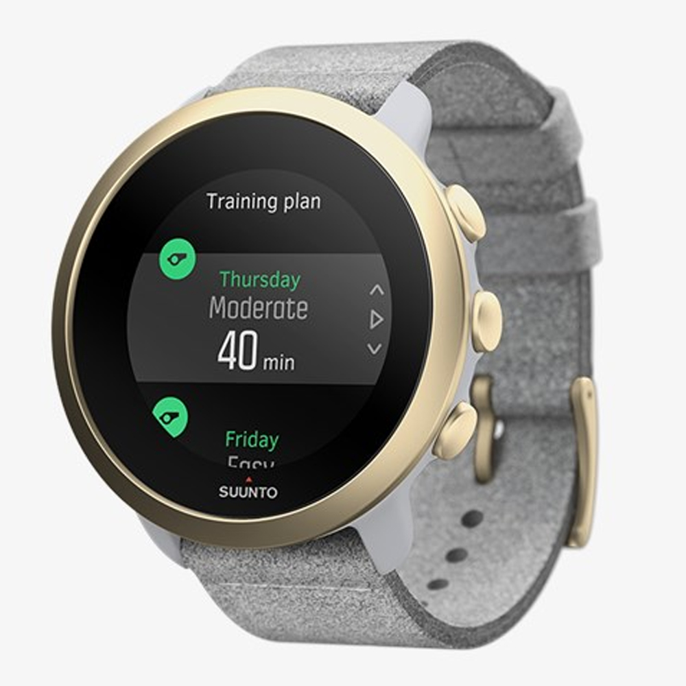 Спортивные часы Suunto 3 Pebble white light gold