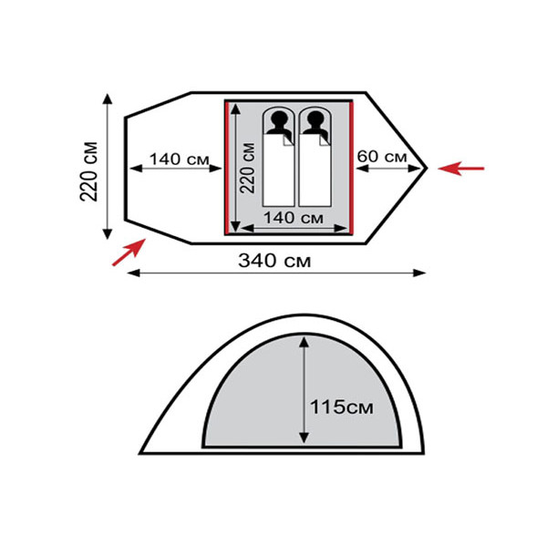 Палатка Tramp Colibri Plus 2 (V2)