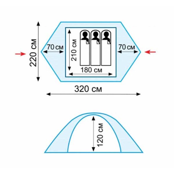 Палатка Tramp Scout 3 (V2)