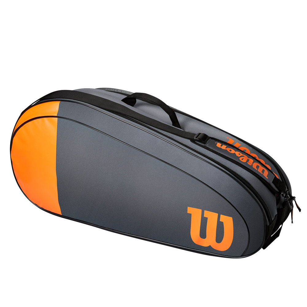 Сумка для ракеток Wilson Team (6 pack) серая Сумка для ракеток Wilson Team (6 pack) серая