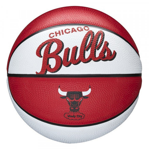 Мяч баскетбольный Wilson NBA Team Retro Mini Chicago Bulls
