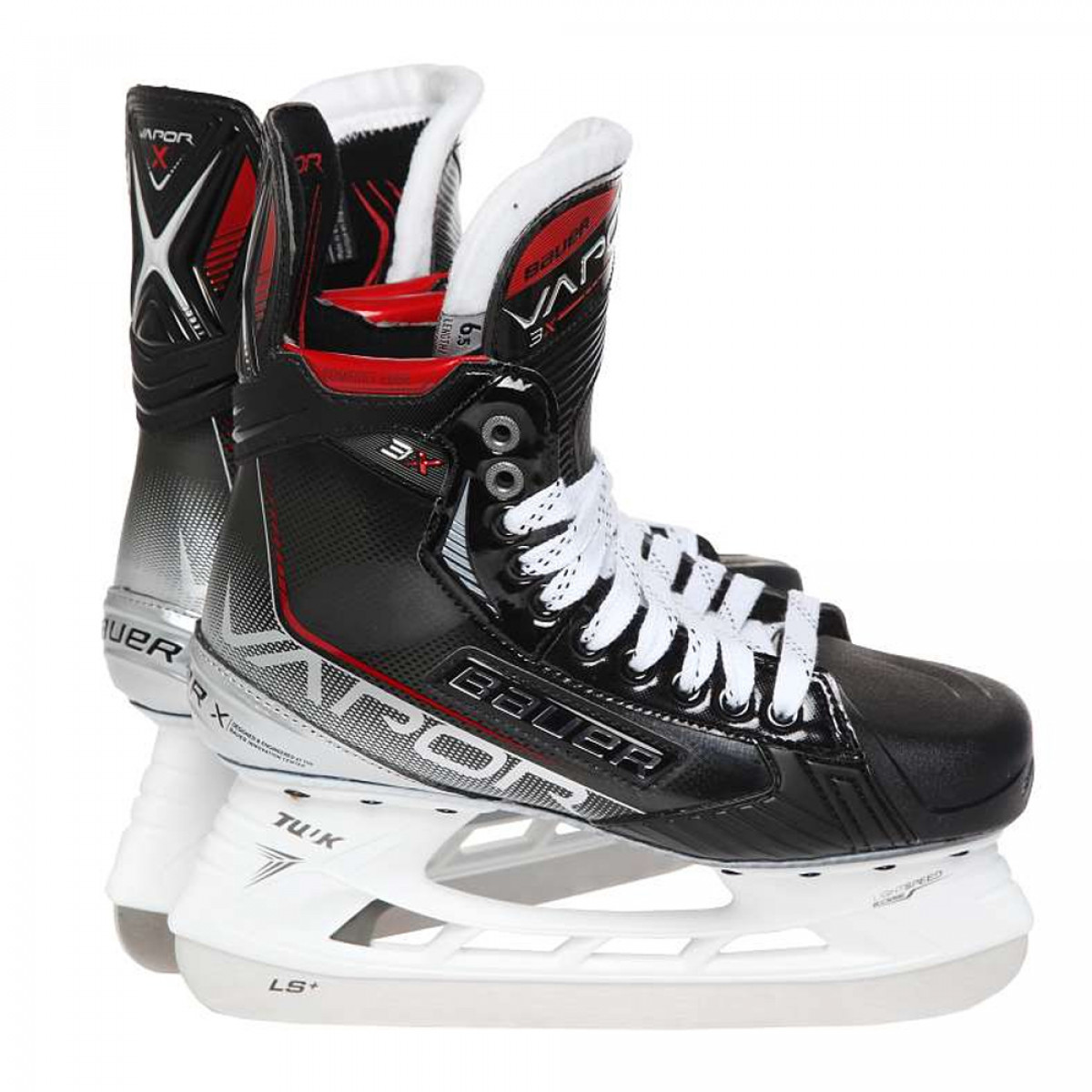 Bauer 3x. Коньки Bauer Vapor белые. Вес коньков Bauer 3x.