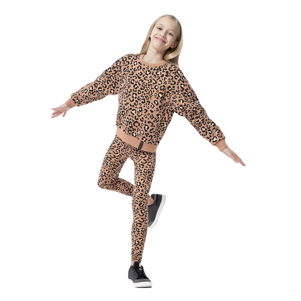 Леггинсы детские 4F Cotton Girl коричневые