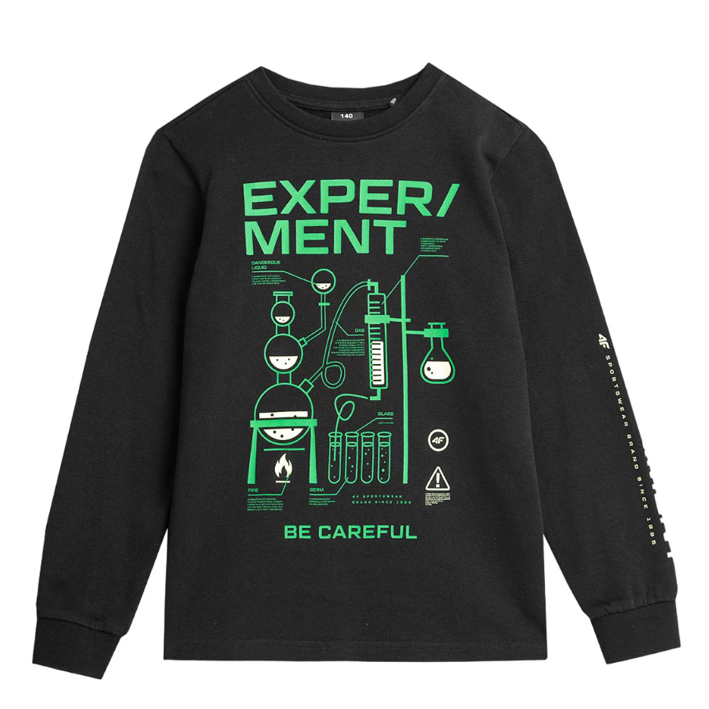 Лонгслив детский 4F Cotton Boy черный Лонгслив детский 4F Cotton Boy черный