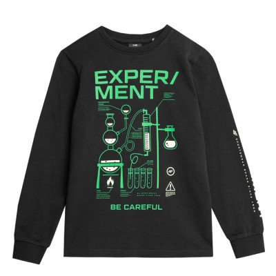 Лонгслив детский 4F Cotton Boy черный