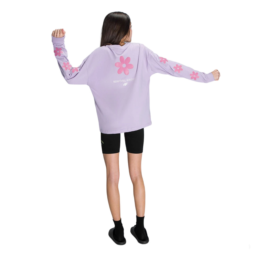 Лонгслив детский 4F Cotton Girl фиолетовый Лонгслив детский 4F Cotton Girl фиолетовый