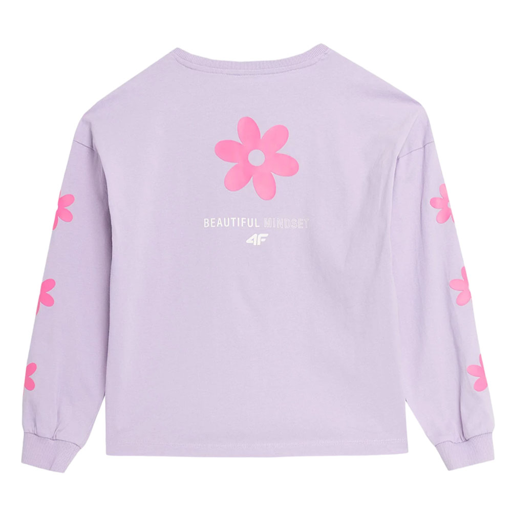 Лонгслив детский 4F Cotton Girl фиолетовый Лонгслив детский 4F Cotton Girl фиолетовый