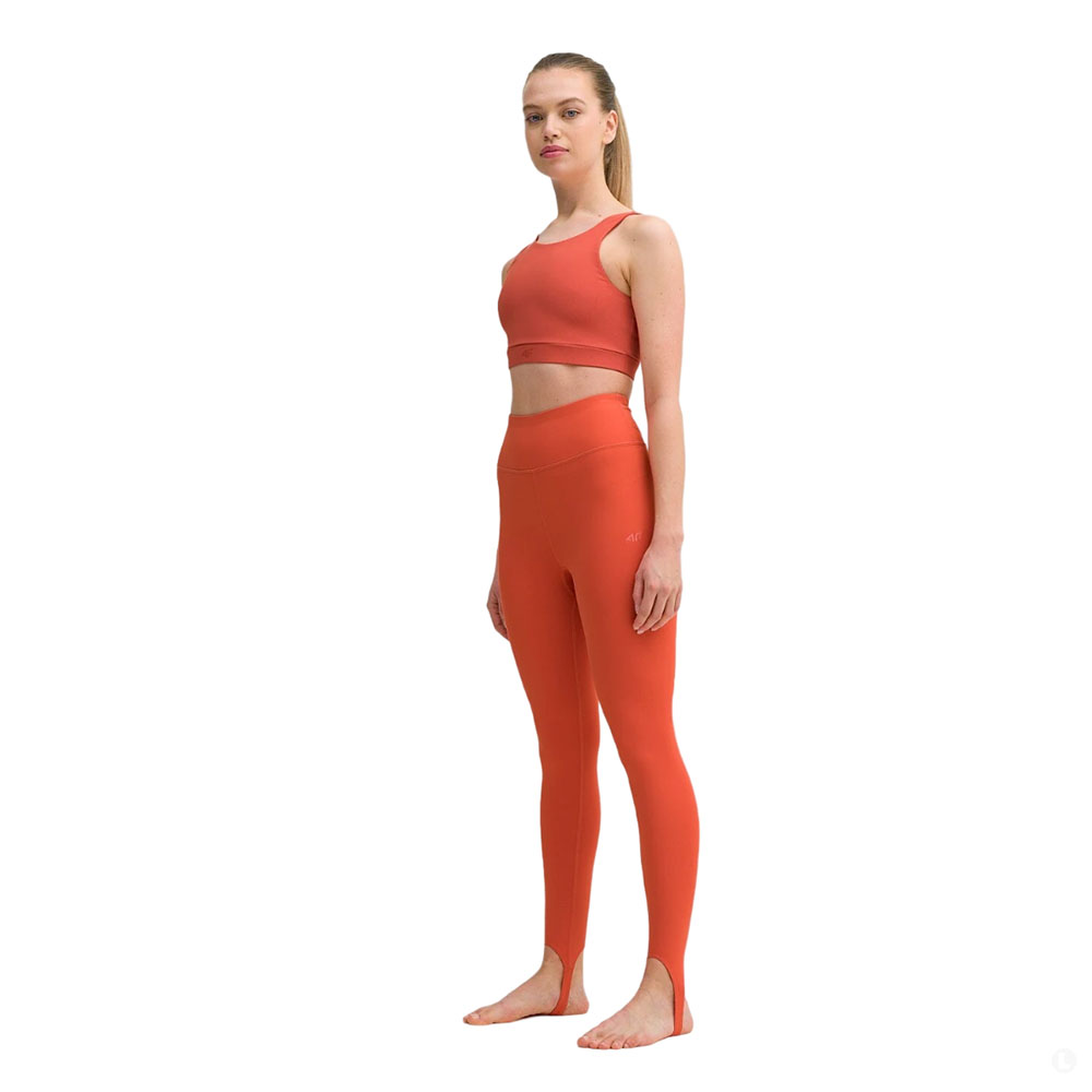 Леггинсы женские 4F Yoga оранжевые