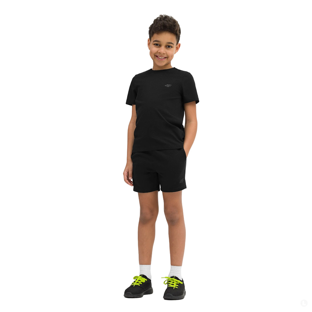Шорты спортивные детские 4F Cotton Boy черные Шорты спортивные детские 4F Cotton Boy черные