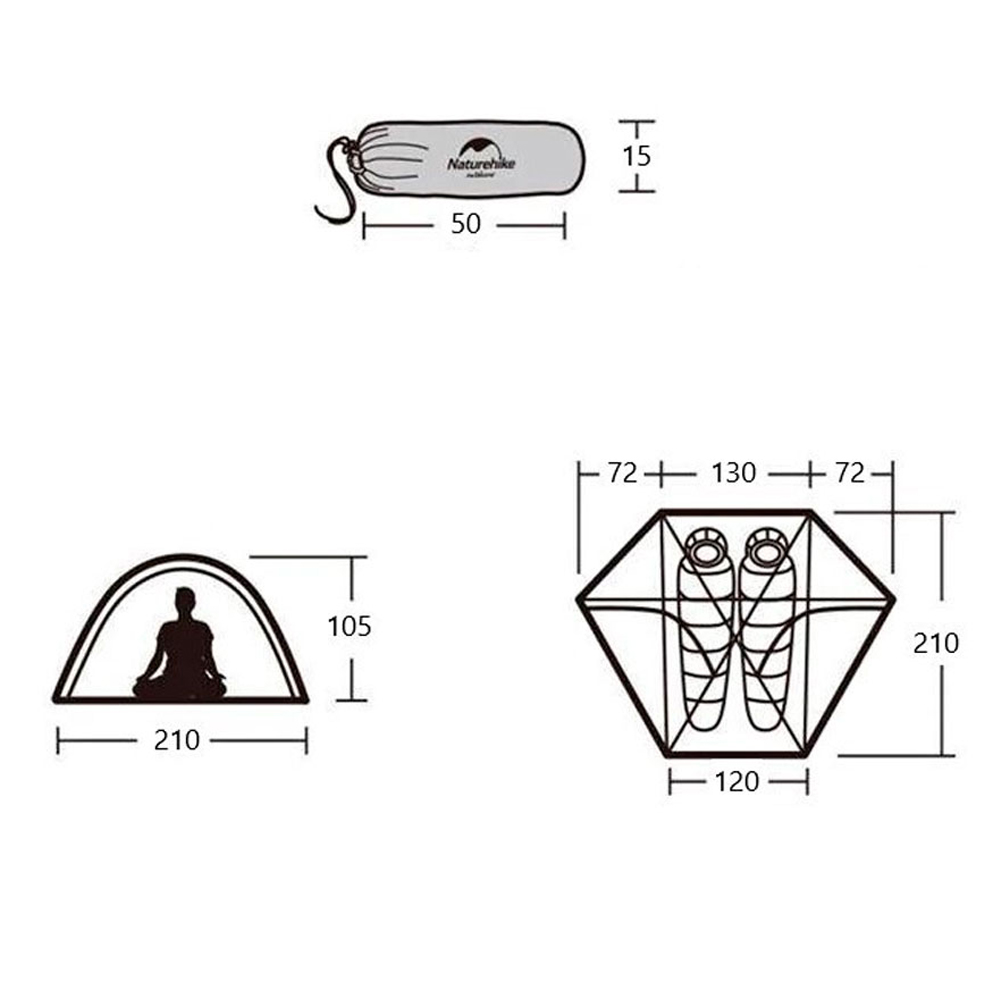 Палатка Naturehike Cloud Peak 2 Man Tent Pro 