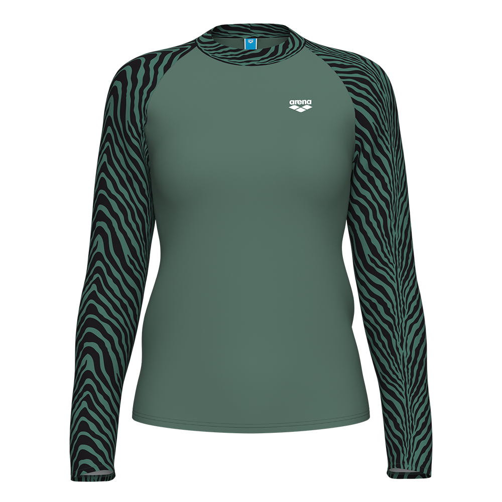 Футболка для плавания женская Arena L/s rash vest 