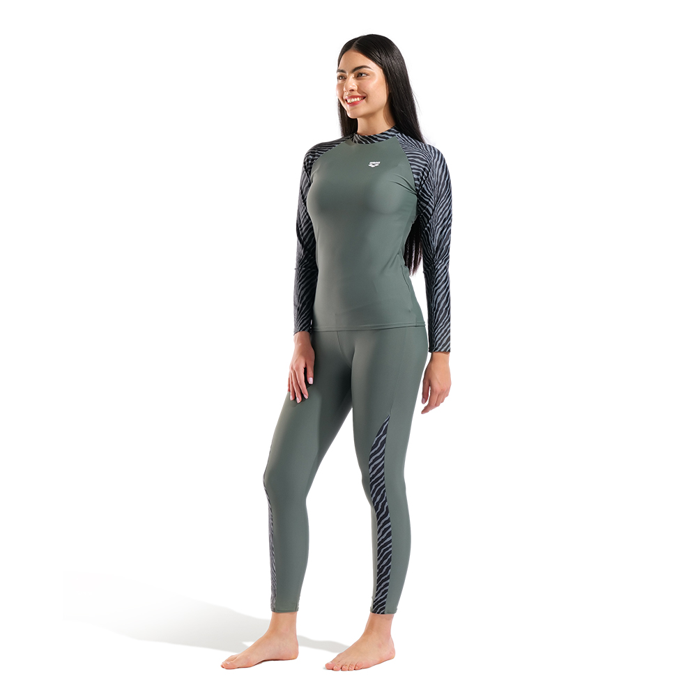 Футболка для плавания женская Arena L/s rash vest 