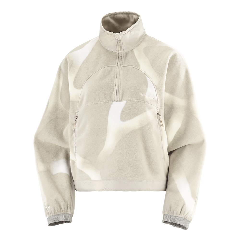 Толстовка флисовая женская Salomon Chroma Cropped