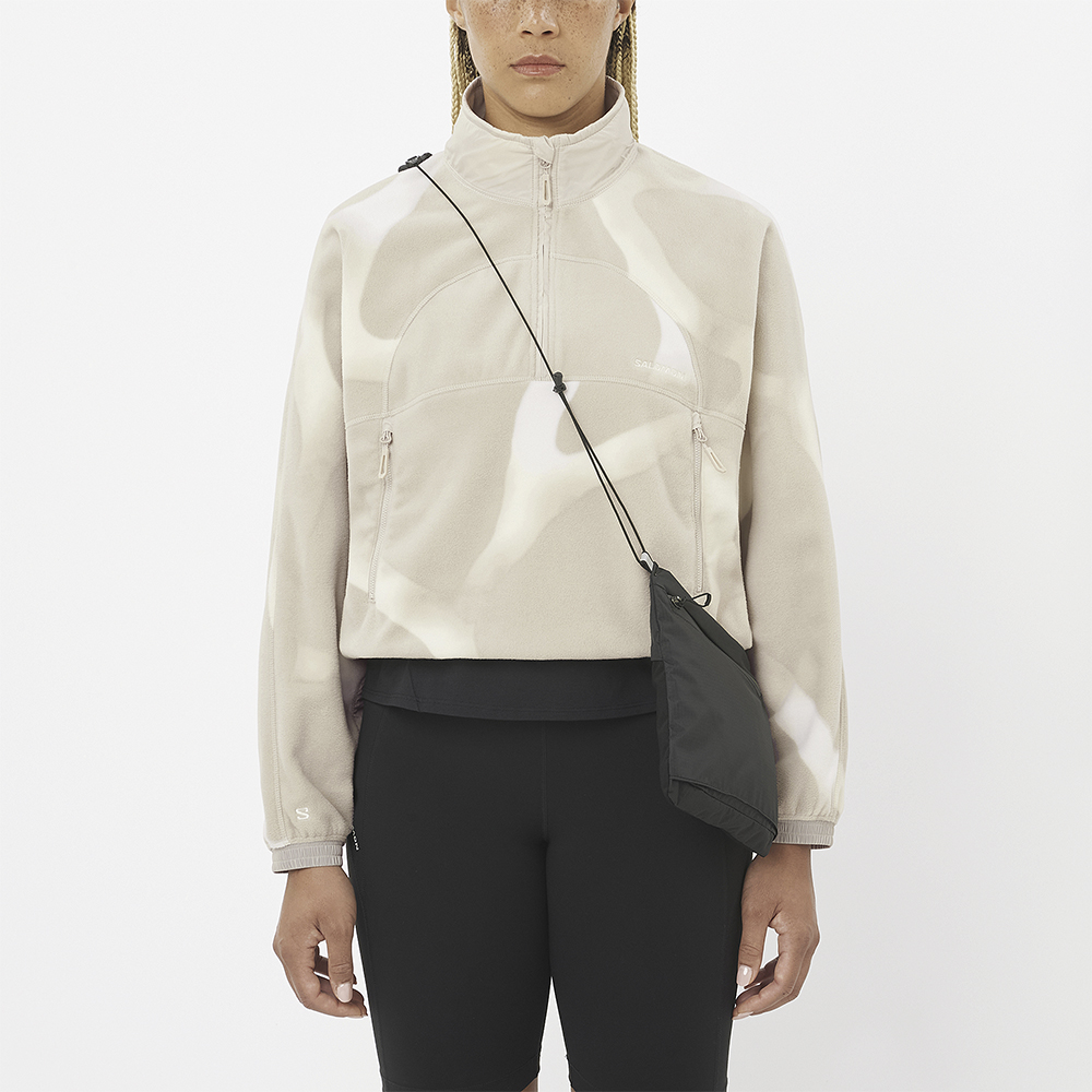 Толстовка флисовая женская Salomon Chroma Cropped