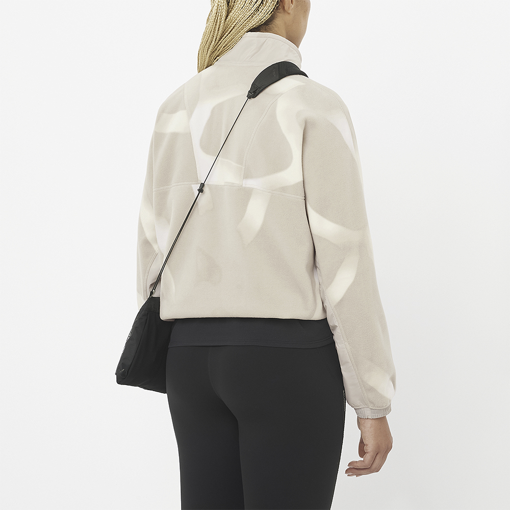 Толстовка флисовая женская Salomon Chroma Cropped